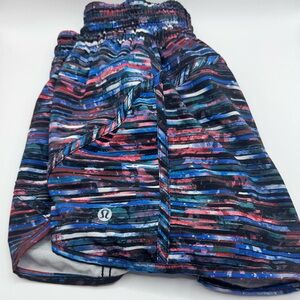 Lululemon Colorful Striped Athletic Shorts